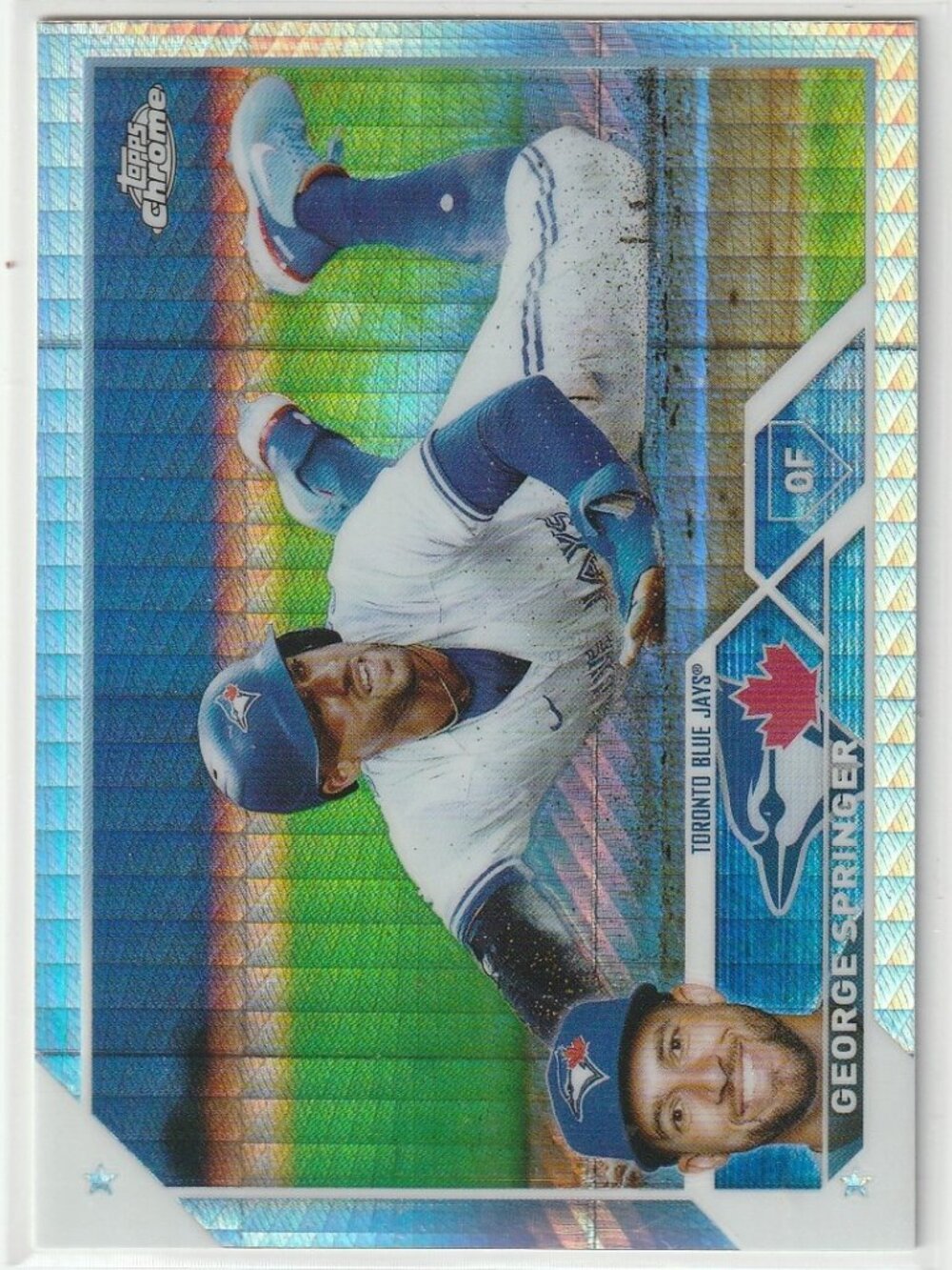 6for$49 GEORGE SPRINGER 2023 Topps Chrome Prism Refractor #134